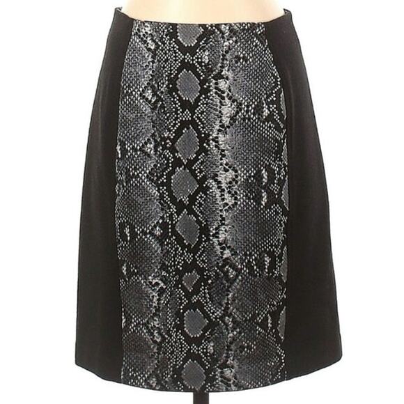 MK Michael Kors Snake Print Midi Skirt - Picture 1 of 5